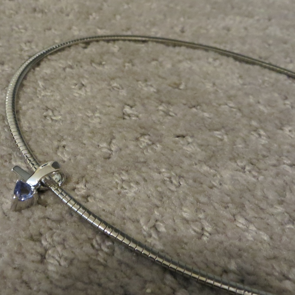 Silver Tanzanite Necklace